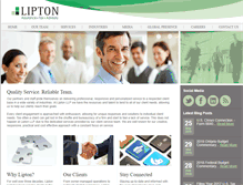 Tablet Screenshot of liptonllp.com